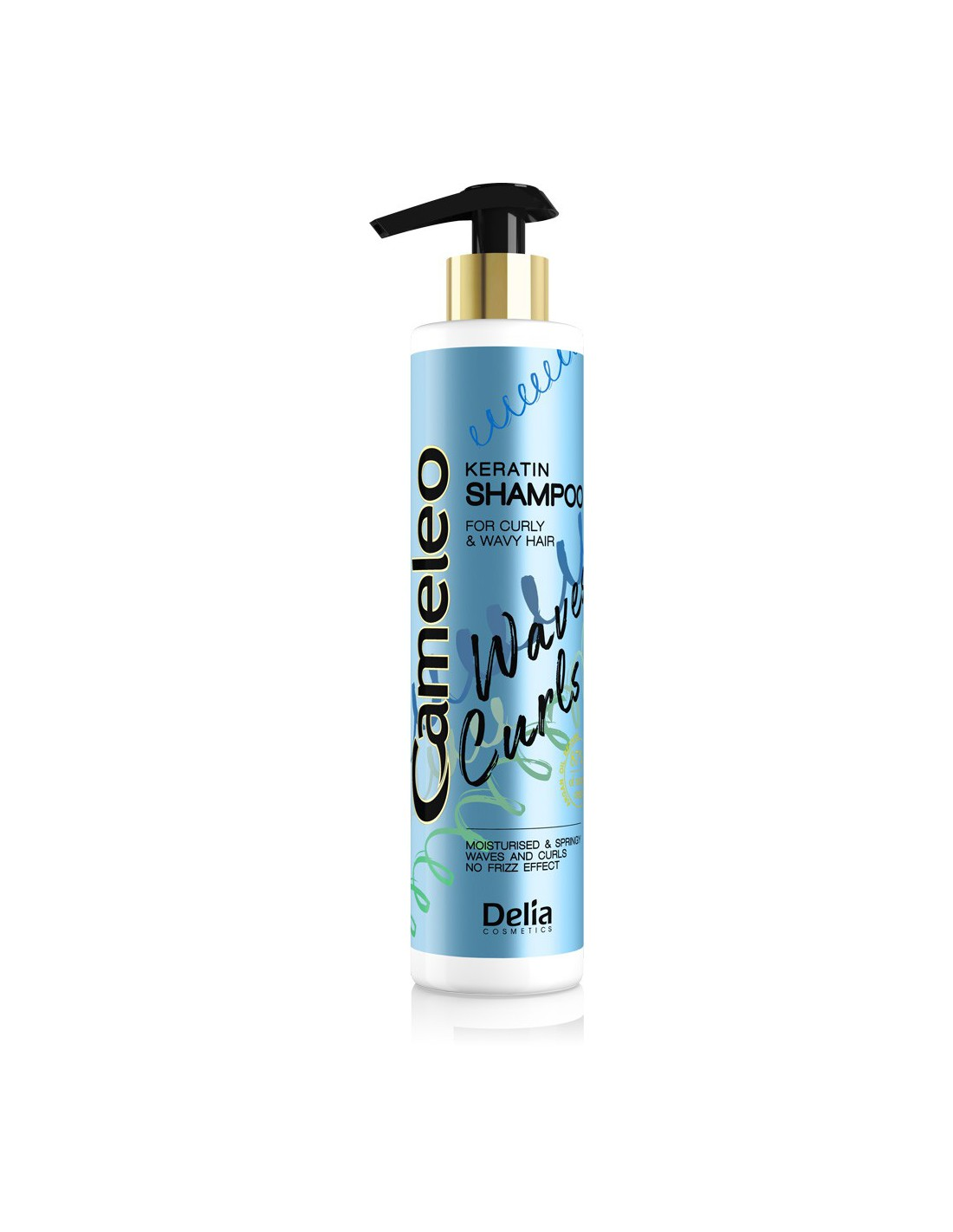 Keratin shampoo for curly and wavy